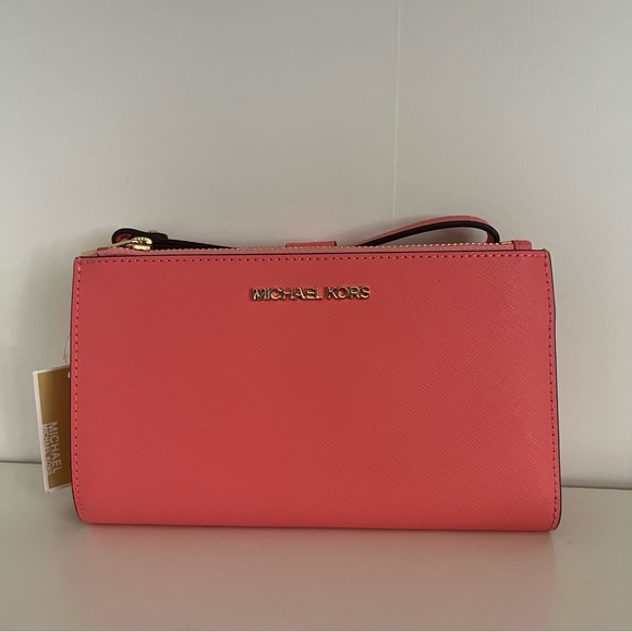 NWT Michael Kors Double Zip wristlet wallet - Picture 7 of 16